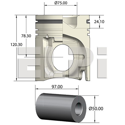Piston LP181 3223 STD ELPI